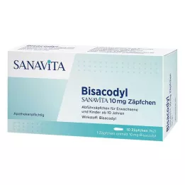 BISACODYL SANAVITA 10 mg suppository, 10 pcs