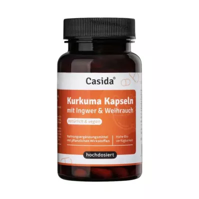 Turmeric + ginger + frankincense capsules, high dosage, 90 pieces