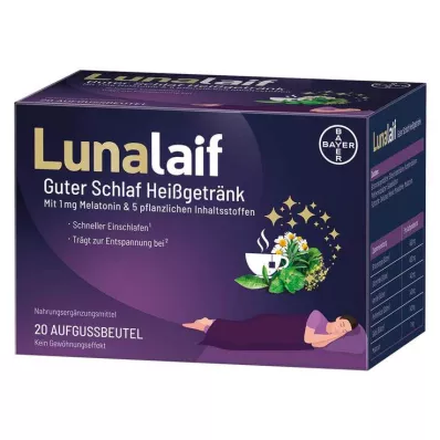 LUNALAIF Good Sleep Hot Drink Sachet, 20 pcs