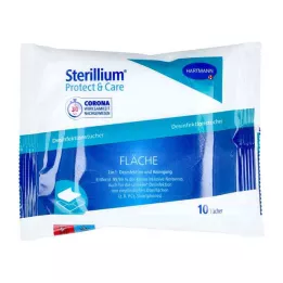 STERILLIUM Protect &amp; Care surface disinfectant wipes, 10 pcs