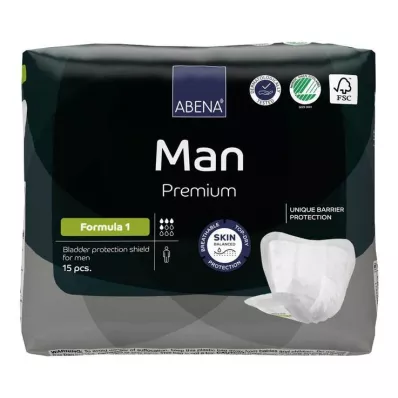 ABENA Man Premium formula 1 inserts, 15 pcs ABENA Man Premium formula 1 inserts, 15 pcs