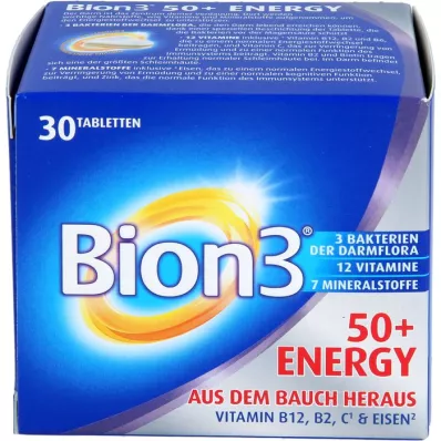 BION3 50+ Energy Tablets, 30 pcs