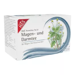 H&amp;S Stomach and Bowel Tea Filter Bag, 20X2.0 g