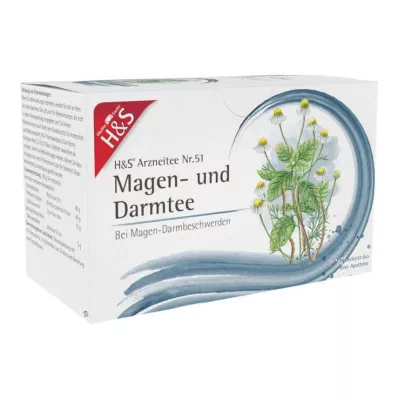 H&amp;S Stomach and Bowel Tea Filter Bag, 20X2.0 g