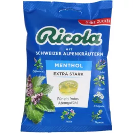 RICOLA o.Z.Beutel Menthol extra strong candies, 75 g
