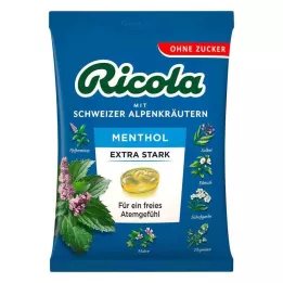 RICOLA o.Z.Beutel Menthol extra strong candies, 75 g
