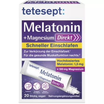 TETESEPT Melatonin+Magnesium Direct Sticks, 20 pcs TETESEPT Melatonin+Magnesium Direct Sticks, 20 pcs