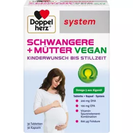 DOPPELHERZ Pregnant+Mothers vegan syst.combipack., 60 pcs