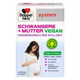 DOPPELHERZ Pregnant+Mothers vegan syst.combipack., 60 pcs
