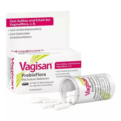 VAGISAN ProbioFlora Lactic Acid Bacteria Vaginal Capsules, 8 pcs VAGISAN ProbioFlora Lactic Acid Bacteria Vaginal Capsules, 8 pcs