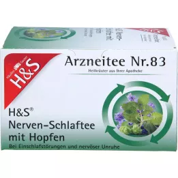 H&amp;S Nerve and Sleep Tea with Hops Filter Bag, 20X1.5 g