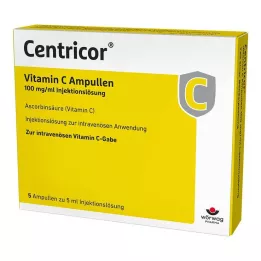 CENTRICOR Vitamin C Ampoules 100 mg/ml Inj. solution, 5X5 ml