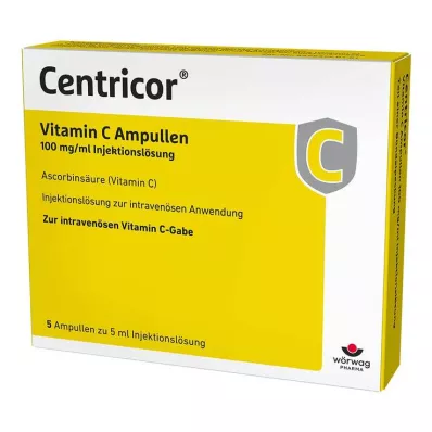Centricor® Vitamin C ampoules 100 mg/ml solution for injection, 5X5 ml