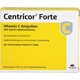 CENTRICOR Forte Vitamin C Amp. 200 mg/ml Inj. solution, 5X5 ml