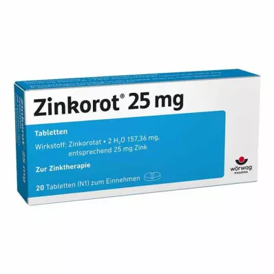 ZINKOROT 25 mg tablets, 20 pcs