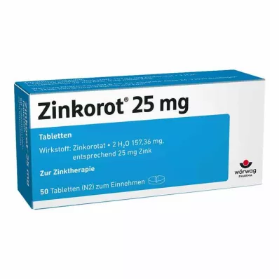 Zinkorot 25 mg high-dose zinc tablets, 50 pcs Zinkorot 25 mg high-dose zinc tablets, 50 pcs