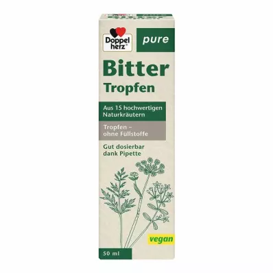 DOPPELHERZ Bitter drops pure, 50 ml DOPPELHERZ Bitter drops pure, 50 ml