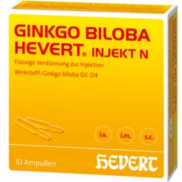 GINKGO BILOBA HEVERT injekt N ampoules, 10 pcs