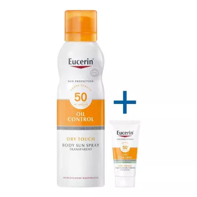 Eucerin Sun Oil Control Body transparent Aerosol LSF 50, 200 ml Eucerin Sun Oil Control Body transparent Aerosol LSF 50, 200 ml