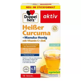 DOPPELHERZ hot curcuma+manuka honey granules, 10 pcs