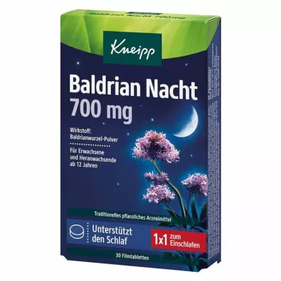 Kneipp Valerian Night 700 mg film-coated tablets, 30 pcs Kneipp Valerian Night 700 mg film-coated tablets, 30 pcs