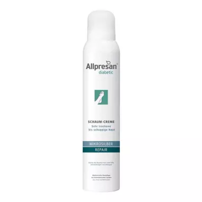 Allpresan diabetic microsilver + repair foam cream, 200 ml