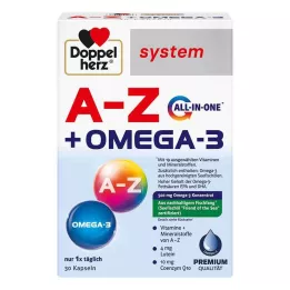 DOPPELHERZ A-Z+Omega-3 all-in-one system capsules, 30 pcs