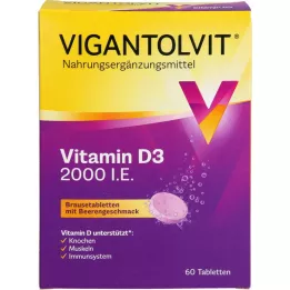 VIGANTOLVIT 2000 I.U. vitamin D3 effervescent tablets, 60 pcs