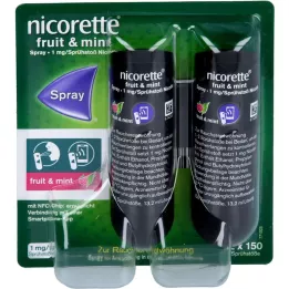 NICORETTE Fruit &amp; Mint Spray 1 mg/spray NFC, 2 pcs