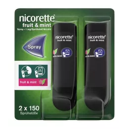 NICORETTE Fruit &amp; Mint Spray 1 mg/spray NFC, 2 pcs