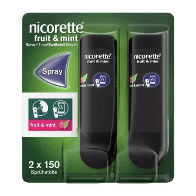 NICORETTE Fruit &amp; Mint Spray 1 mg/spray NFC, 2 pcs