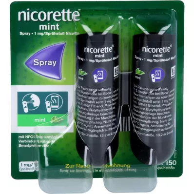 NICORETTE Mint Spray 1 mg/spray NFC, 2 pcs