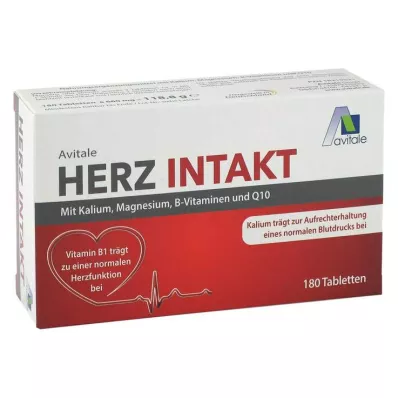 HERZ INTAKT with potassium+magnesium+B vitamins tbl, 180 pcs HERZ INTAKT with potassium+magnesium+B vitamins tbl, 180 pcs