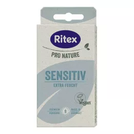 RITEX PRO NATURE SENSITIV vegan condoms, 8 pcs