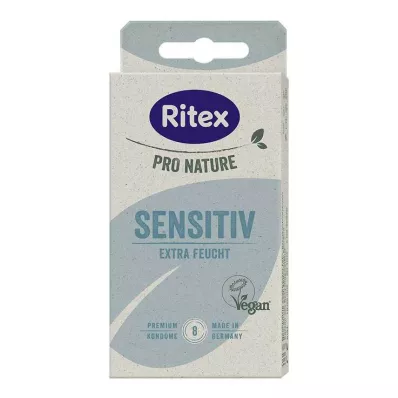 RITEX PRO NATURE SENSITIV vegan condoms, 8 pcs