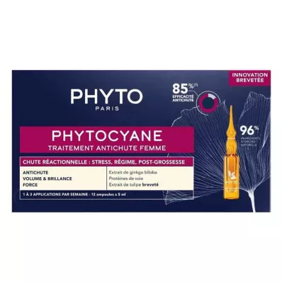 PHYTOCYANE Cure reactionary hair loss women, 12X5 ml PHYTOCYANE Cure reactionary hair loss women, 12X5 ml