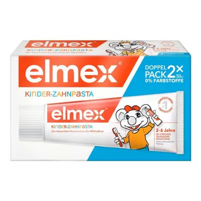ELMEX Childrens Toothpaste 2-6 years Duo Pack, 2X50 ml ELMEX Childrens Toothpaste 2-6 years Duo Pack, 2X50 ml