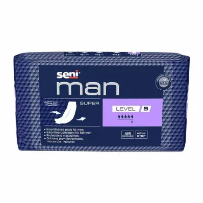 SENI Man incontinence pad super level 5, 15 pcs SENI Man incontinence pad super level 5, 15 pcs