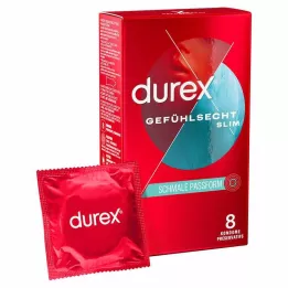 DUREX Sensitive Slim condoms, 8 pcs