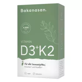 BAKANASAN Vitamin D3+K2 Capsules, 60 Capsules