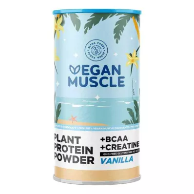 VEGAN MUSCLE Protein Vanilla Protein+Creatine Powder, 600 g VEGAN MUSCLE Protein Vanilla Protein+Creatine Powder, 600 g
