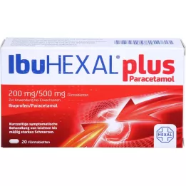 IBUHEXAL plus paracetamol 200 mg/500 mg film-coated tablets, 20 pcs