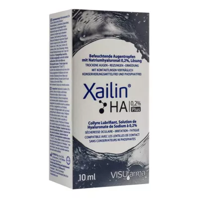Xailin HA 0.2% Plus eye drops, 10 ml Xailin HA 0.2% Plus eye drops, 10 ml