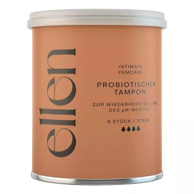 ELLEN probiotic tampon strong, 8 pcs ELLEN probiotic tampon strong, 8 pcs