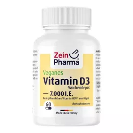 VEGANE Vitamin D3 7000 I.U. Weekly Depot Capsules, 60 pcs