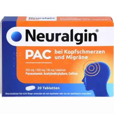NEURALGIN PAC for headaches and migraine Tabl., 20 pcs