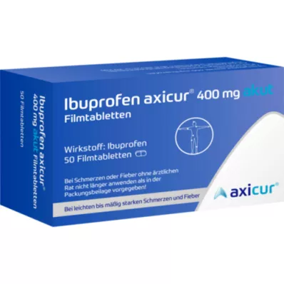 IBUPROFEN axicur 400 mg acute film-coated tablets, 50 pcs