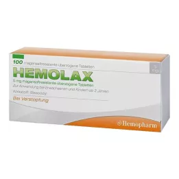HEMOLAX 5 mg enteric coated tablets, 100 pcs