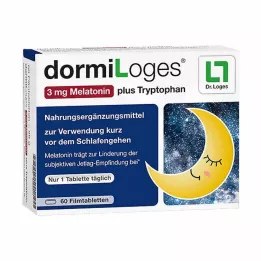 DORMILOGES 3 mg melatonin plus tryptophan film tab, 60 pcs