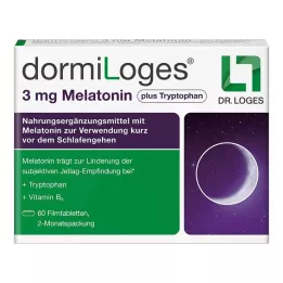 DORMILOGES 3 mg melatonin plus tryptophan film tab, 60 pcs